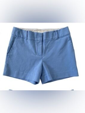 LOFT Sky Blue Tailored Cotton-Blend Shorts